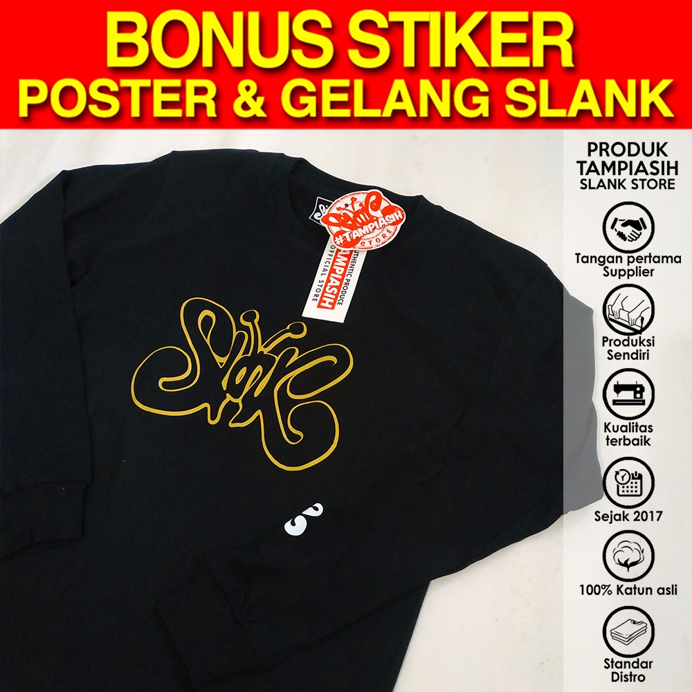 Jual SLANK LIST GOLD - HITAMM - LENGAN PANJANG - 100% ORIGINAL MADE IN ...