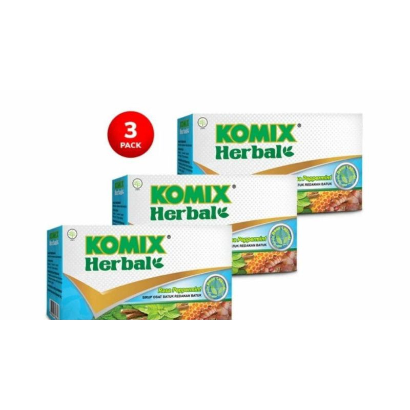 

komix herbal obat batuk sachet dan tube per 3 kotak