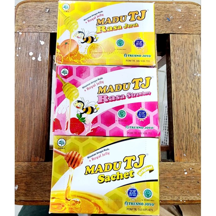 

madu tj sachet box 12 pcs original / jeruk / stroberi