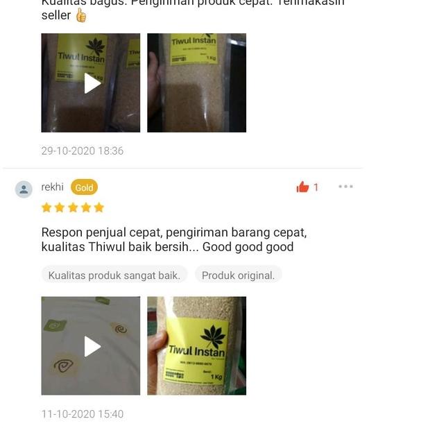 

12.12 sale Tiwul Instan Singkong Murah Thiwul Instan Oyek Singkong Makanan Diabetes Instan 1 Kg Beras Singkong !!