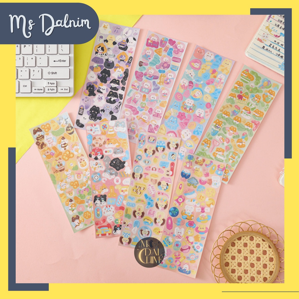 

Stiker Aesthetic Lucu Anti Air Motif Mengkilap Gliter Kartun Hewan Confetti Deco Photocard PC Holder Dekorasi Jurnal Journal Diary Sticker Cartoon Cute Decor HP Kpop Idol Toploader Cahol Jepang Korea Kawaii DIY Planner Scrapbook Craft [ST151]