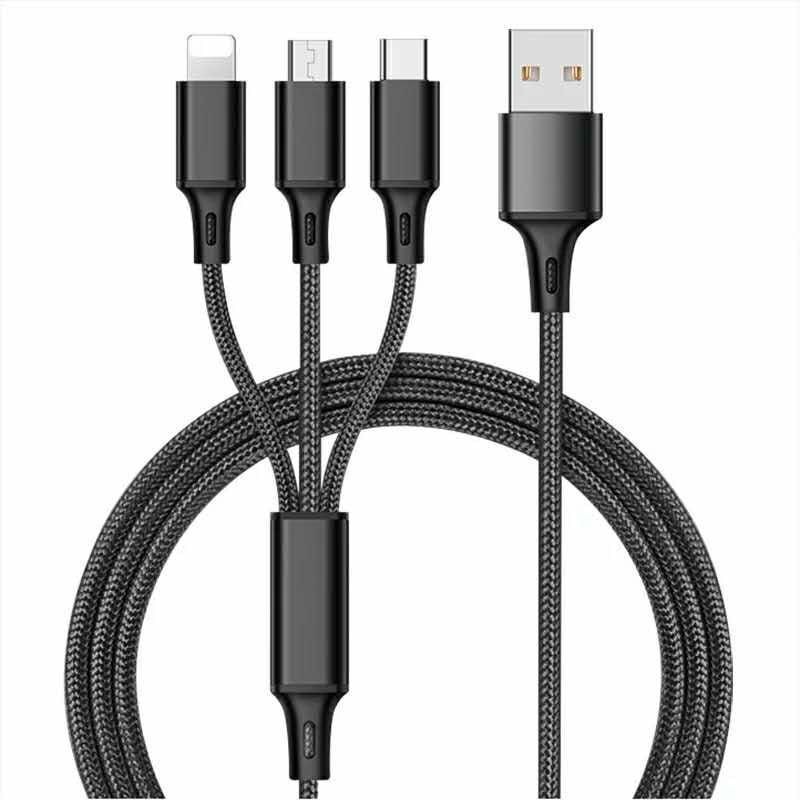 3IN1 NANVAN KABEL DATA FAST CHARGING 1.2M ALL TIPE HP