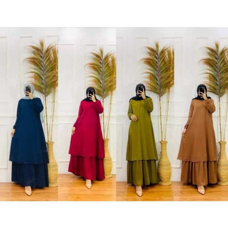 gamis malaysia | gamis Melayu | gamis jumbo | gamis polos | gamis ceruty | kualitas super