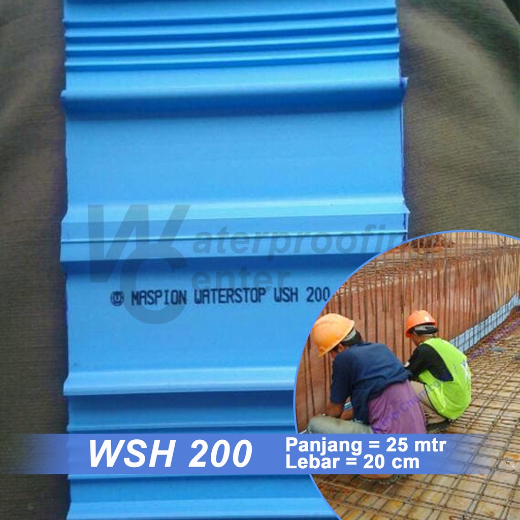 Waterstop PVC Maspion - WSH 200 Panjang 25 Meter