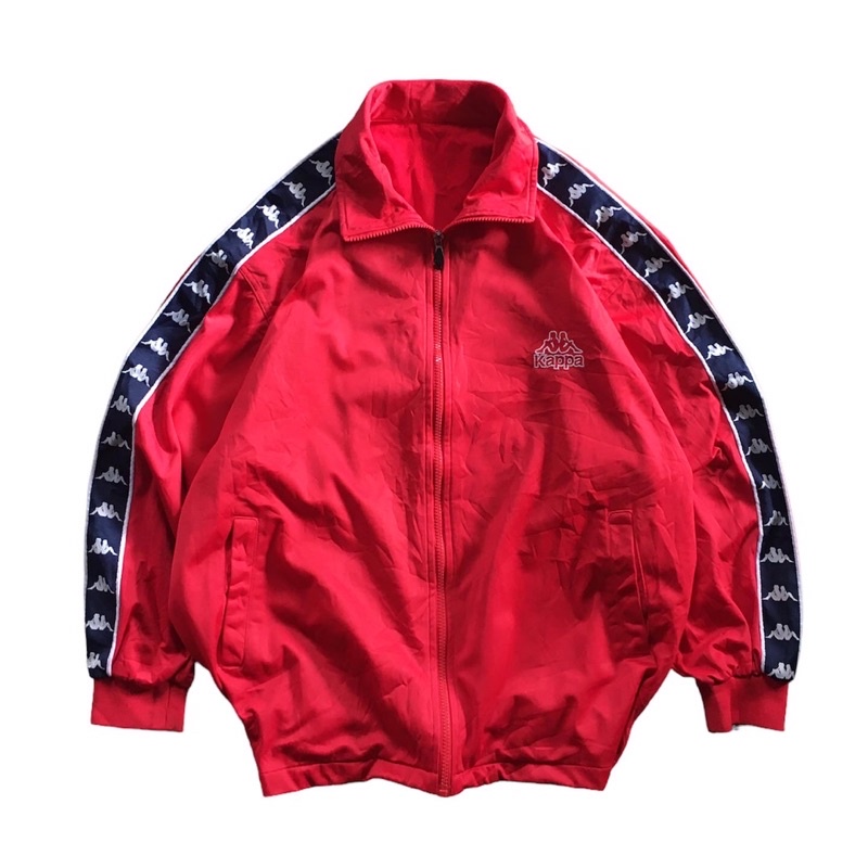 Vintage Kappa Big Logo Colorblock Tracktop Windbreaker Jaket second