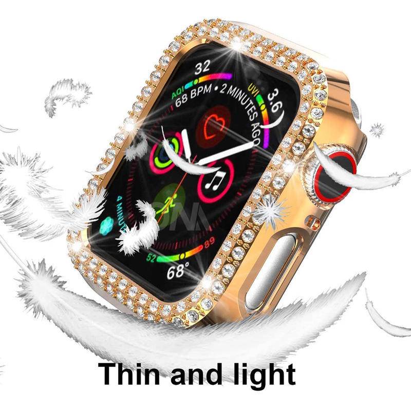 Casing glitter Berlian Baru Untuk Apple Watch Ultra Series8 7 6 5 4 3 2 1 SE SE2 Mewah Pelindung Cover smart band Untuk iWatch 49mm 45mm 41mm 44mm 42mm 40mm 38mm