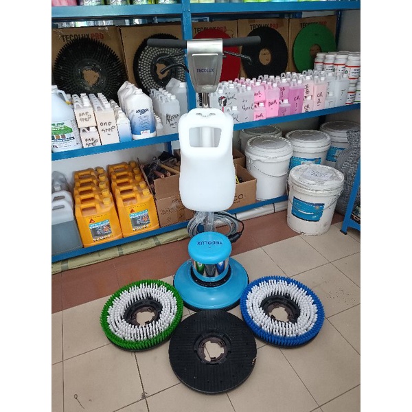 Tecolux mesin polish lantai 175 RPM floor polisher 17 inch