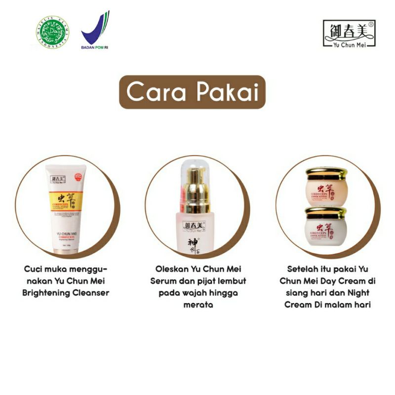Yu Chun Mei Cordyceps Brightening Cleanser BPOM 100gr