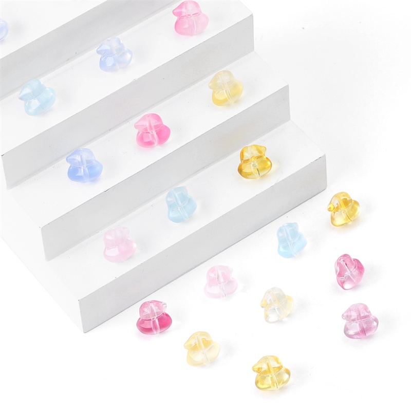 Manikia Fashion Multi-Warna Gaya Hewan Bebek/Butterfly Kaca Aksesoris Perhiasan Untuk Membuat Perhiasan DIY