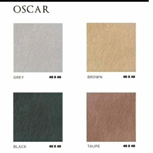 Keramik Lantai 40x40 Kasar Polos Oscar 4 Warna Pilihan Grade A