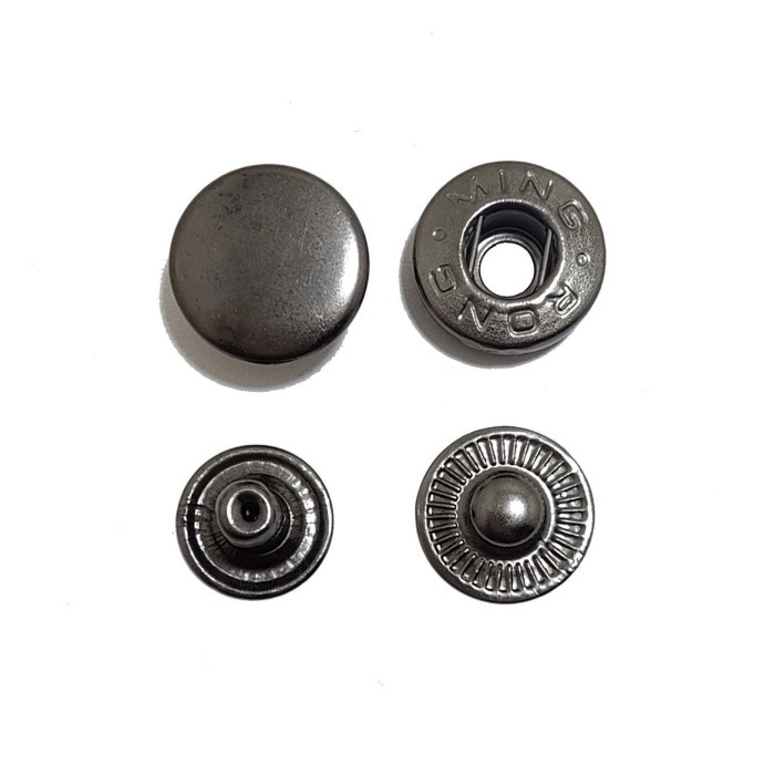 KANCING JAKET SNAP KANCING CETET JEPRET BESI MING RONG 15 MM / 144 SET