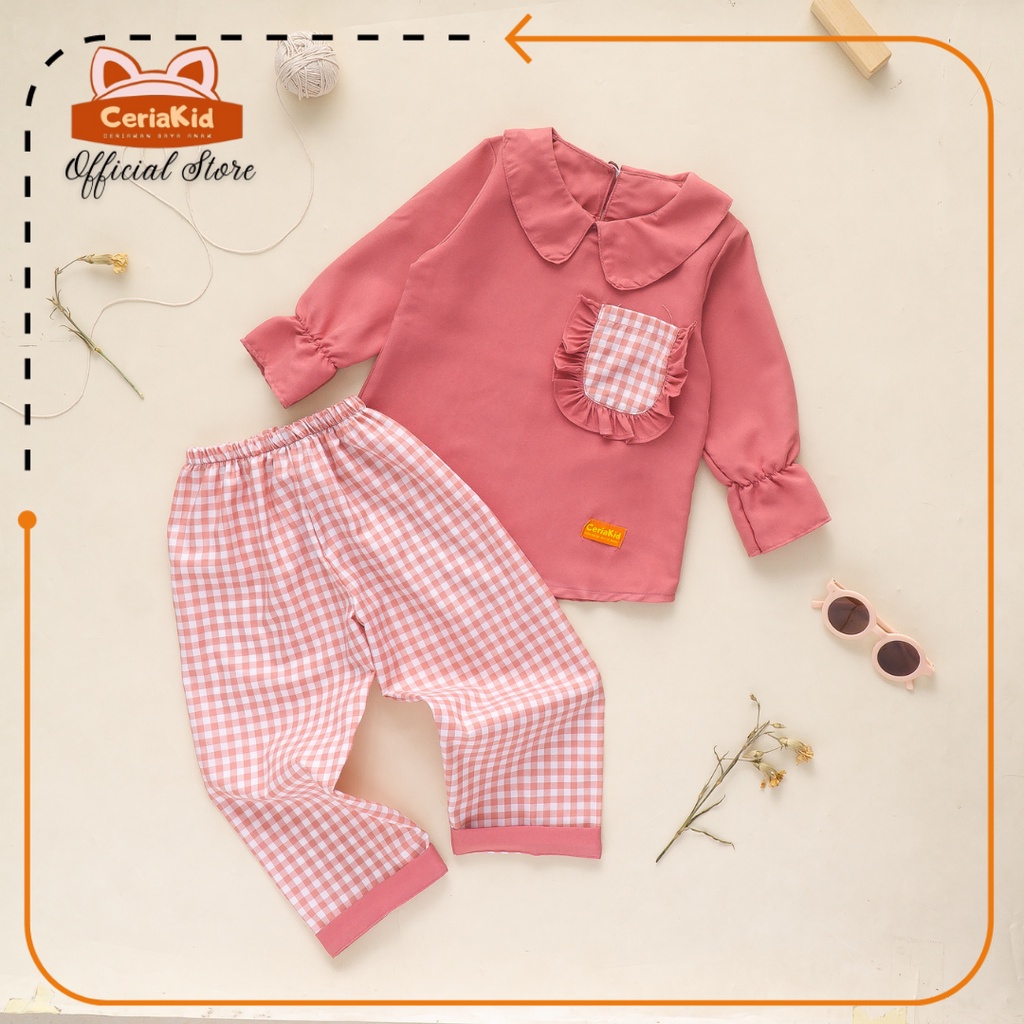[Ceriakid] Baju Anak Perempuan Setelan Kirei 1 2 3 4 5 6 7 8 9 tahun