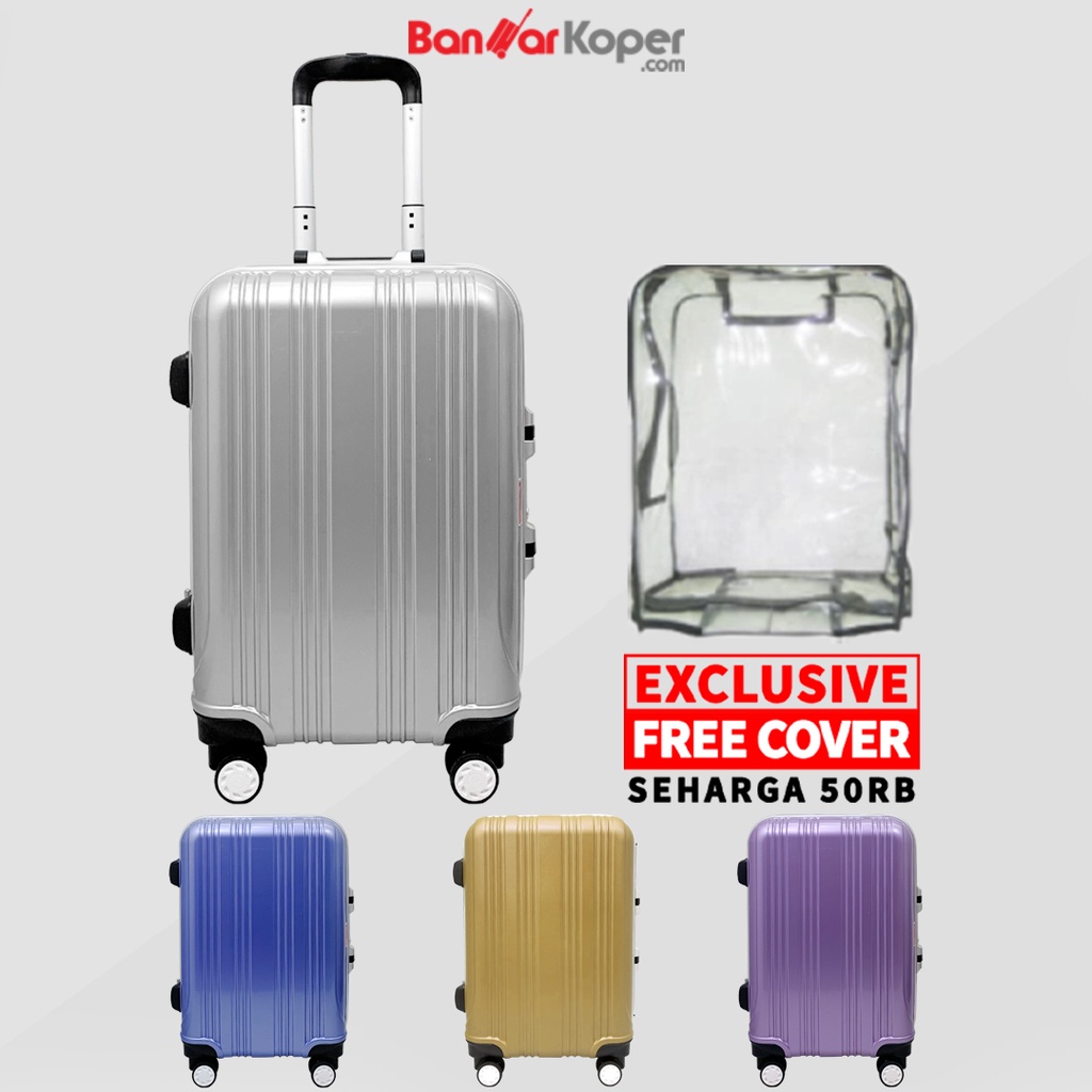 Tas Koper President E82 Original Koper Kabin 20 Inch Hardcase Polycarbonate Anti Pecah Nonzipper Alu