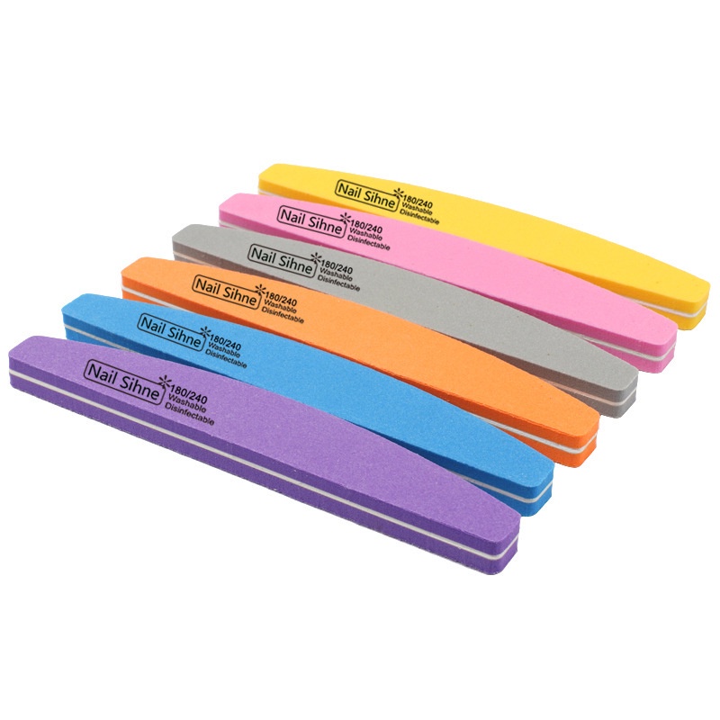 SUNSHINE Buffer Lurus s100/180 Kuku Nail Art File Buffer Kuku Warna Warni kuku penghalus kuku nail buffer nail art Manicure Pedicure