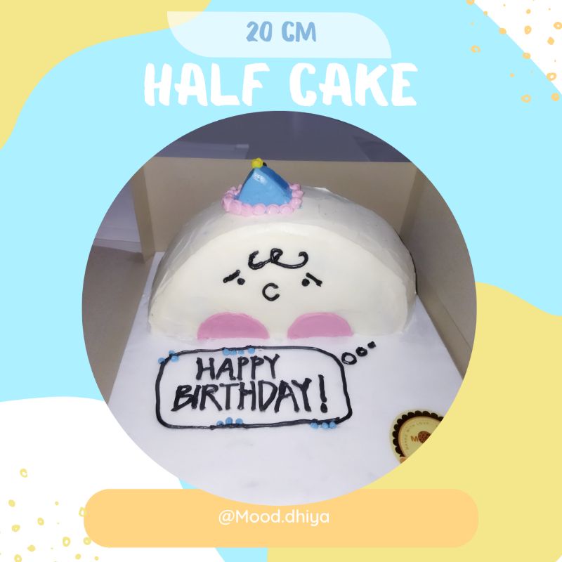 

half cake from size 20 cm