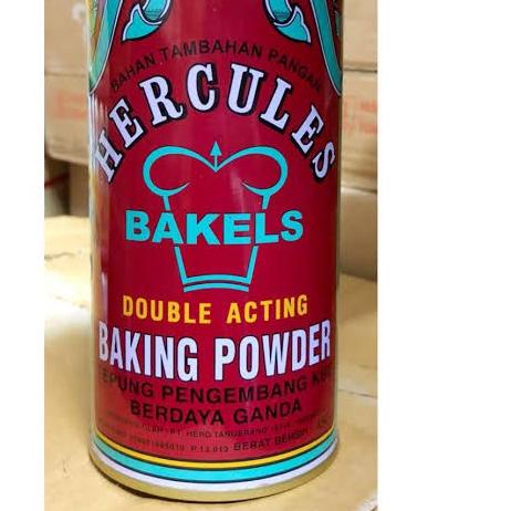 

TR6♜ Hercules Double Acting Baking powder 450 gr /tepung pengembang kue Halal KALENG JUMBO Terlaris!!