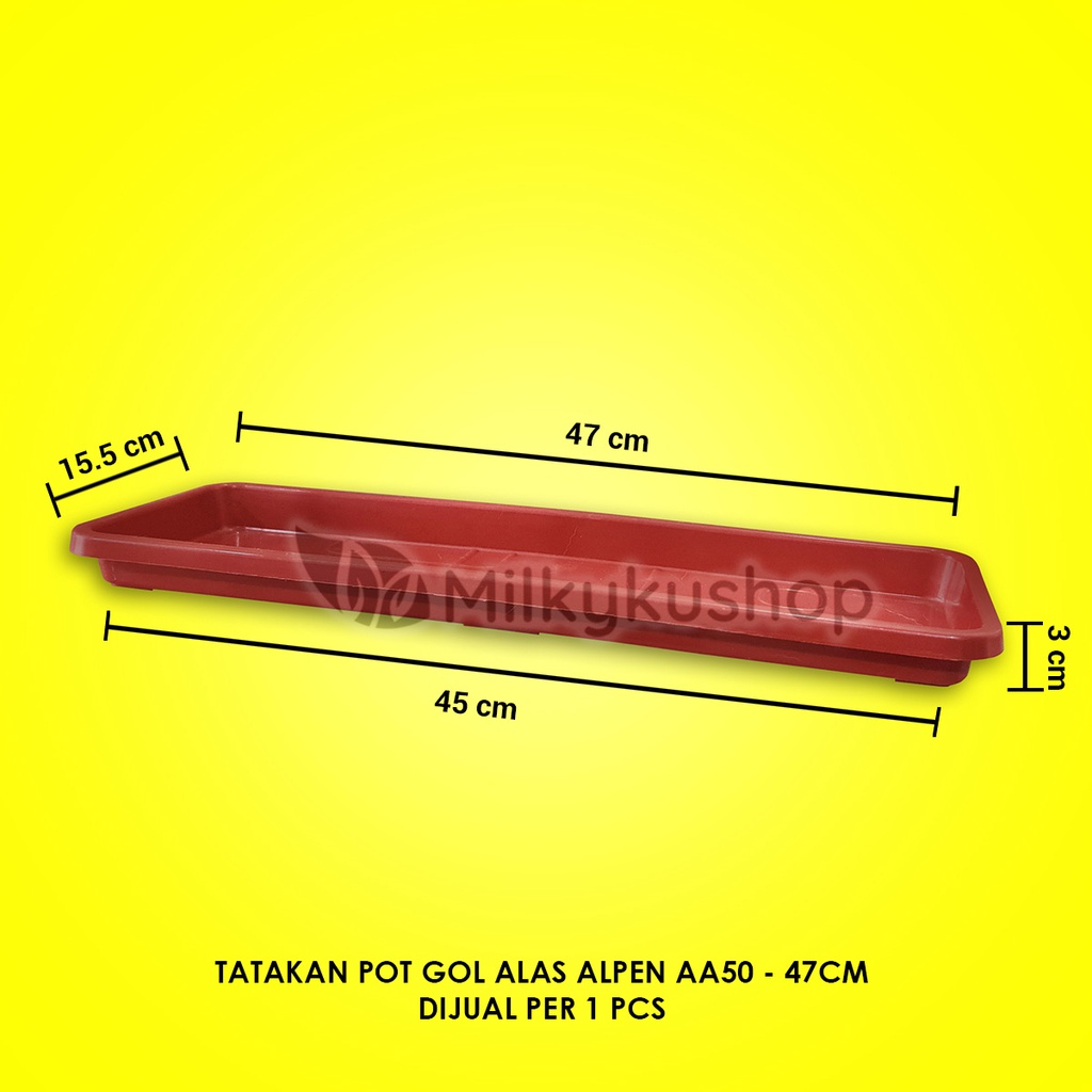 TATAKAN POT GOL ALPEN AA50 ALAS 45 CM PAKET 1 PCS - POT BUNGA