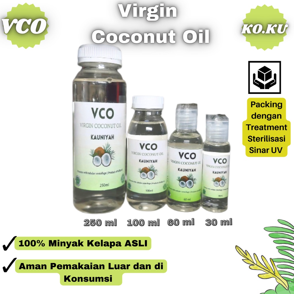 

KO.KU VIRGIN COCONUT OIL (VCO) 100% ORIGINAL - Minyak Kelapa Asli