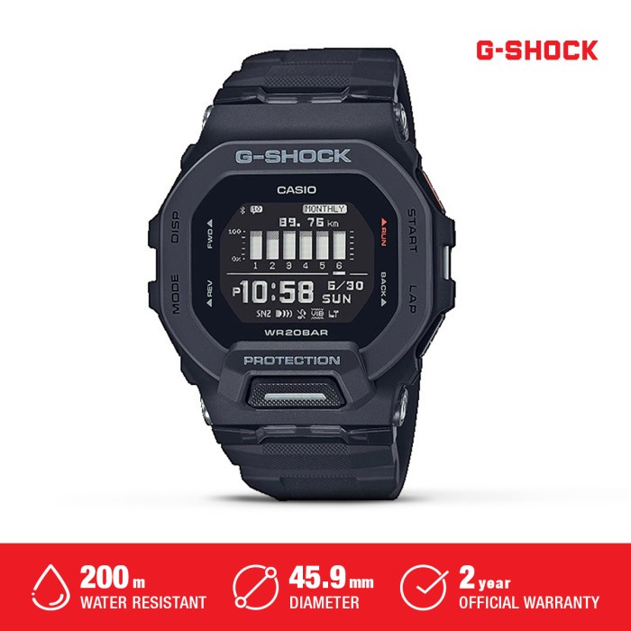 Casio G-Shock Jam Tangan Pria Digital Original GBD-200-1DR