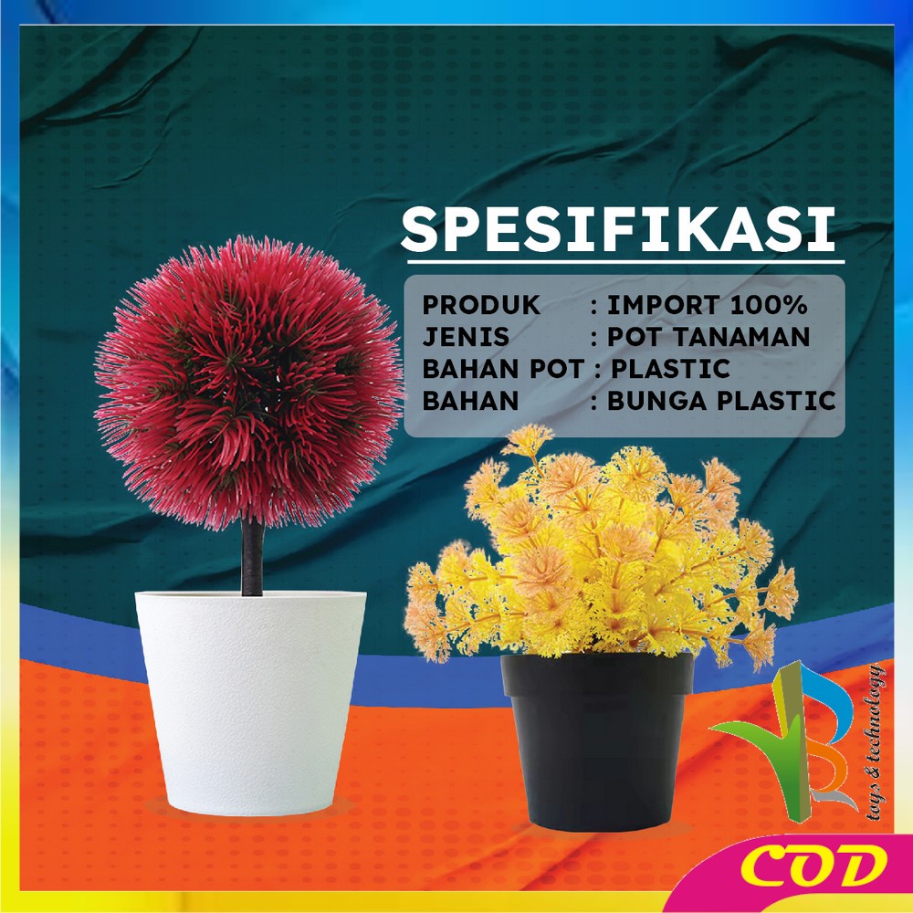 RB-C617 C621 Hiasan Bunga Plastik Artifisial Bunga Camelia Pajangan Dekorasi Ruang Tamu / Ornamen Pot Cemara Kecil Tanaman Hias