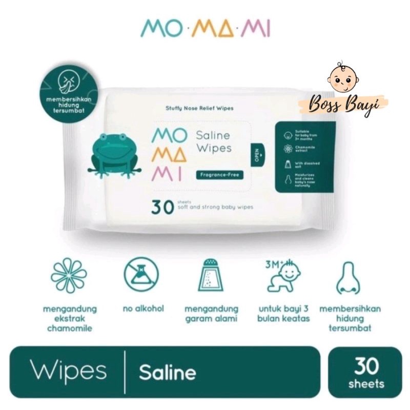 MOMAMI - Water / Saline / Tooth &amp; Gum / Anti Bacterial Wipes / Tisu Basah Bayi Anak