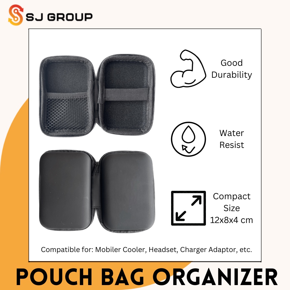 Pouch Bag Mobile Cooling Fan Kabel Data Organizer Earphone Charger Adaptor Gadget