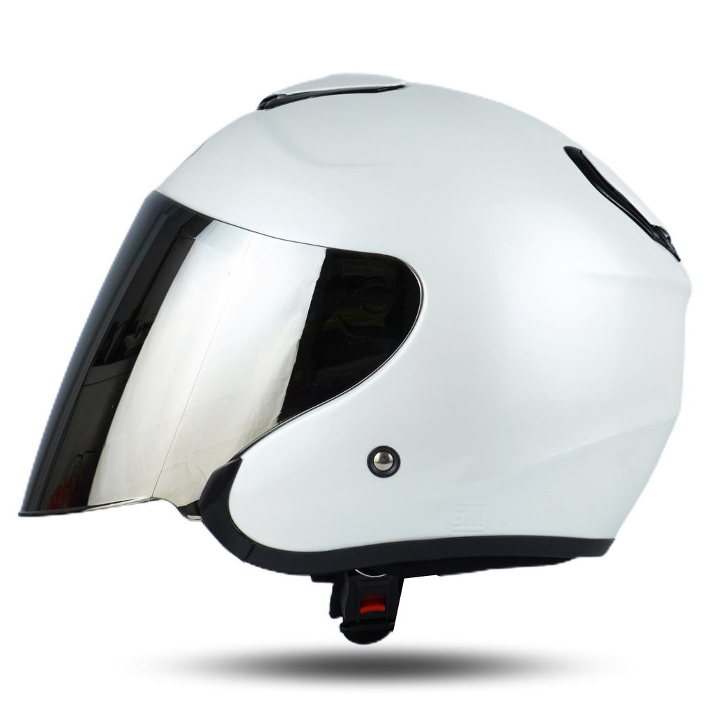 RSIX HELM POLOS SOLID DEWASA SNI EVEREST SERIES SILVER