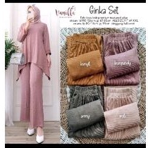 GINKA SET SETELAN CELANA KULOT DAN ATASAN