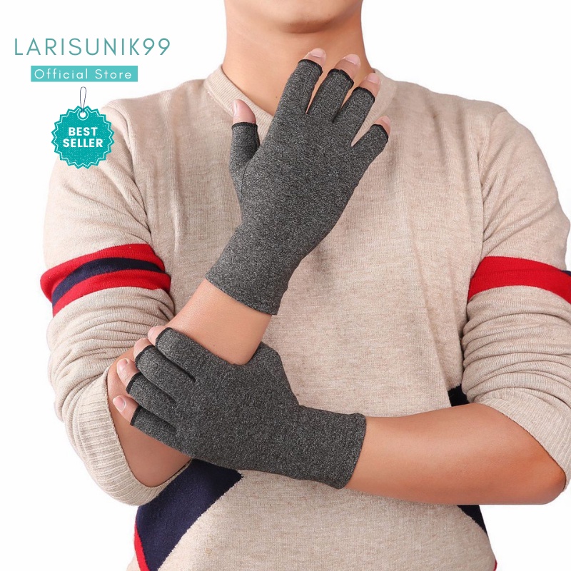 Sarung Tangan Terapi Kesehatan Wanita Serbaguna Multifungsi Pelindung Pergelangan Tangan Rematik Gym Fitness Sport Gloves Men Women Anti Radang Sendi Therapy Healt Arthritis Gloves Kompresi Premium Terbal Original