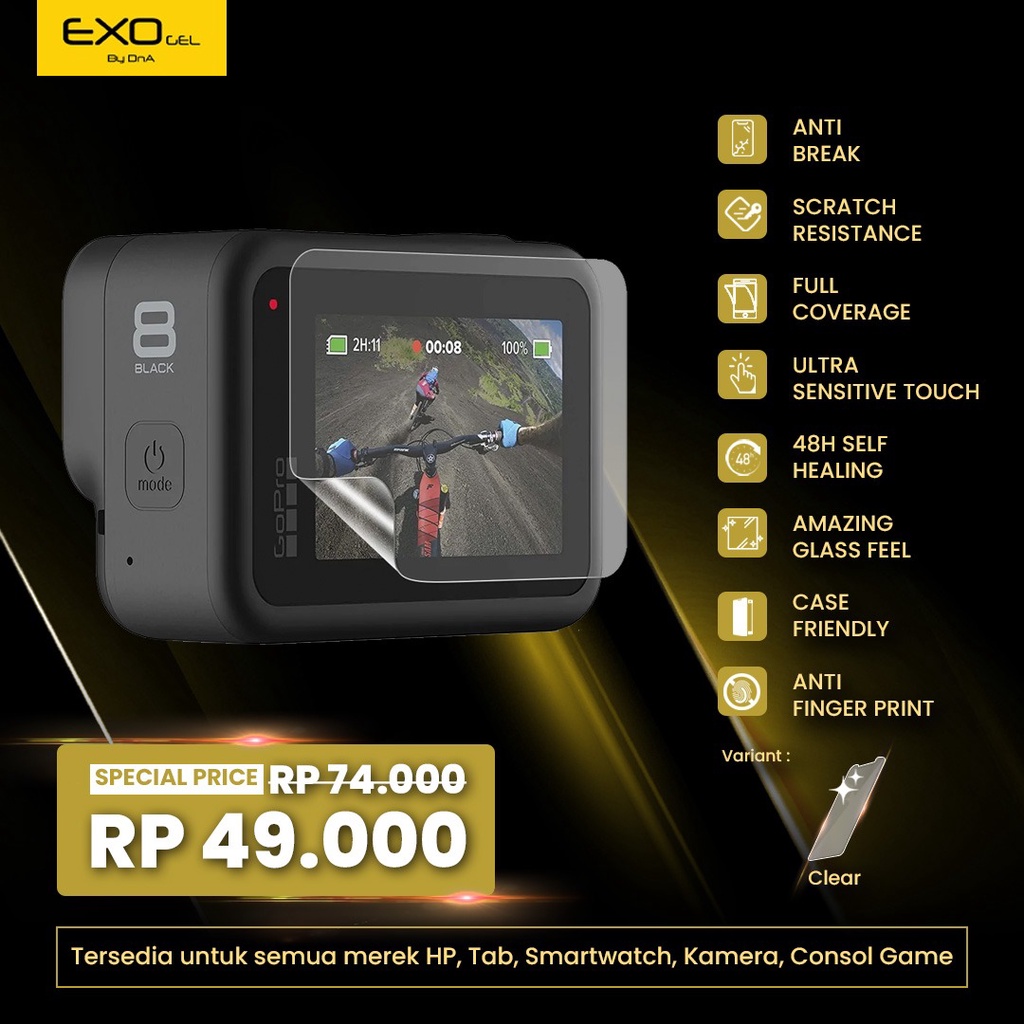 Exo Hydrogel GoPro Hero Silver 4K Screen Protector - Not Tempered