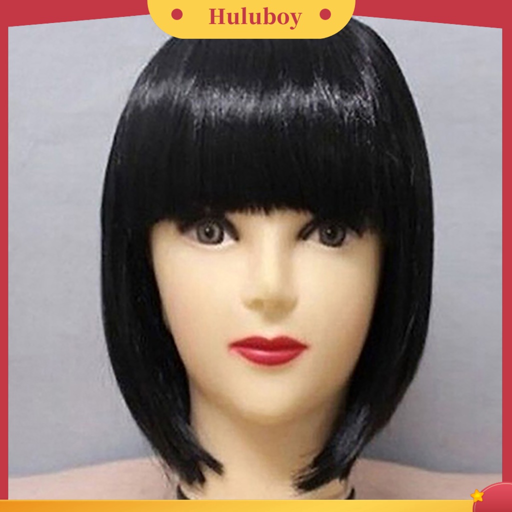 Wig Rambut Palsu Model Pendek Warna Solid Untuk Klub Malam