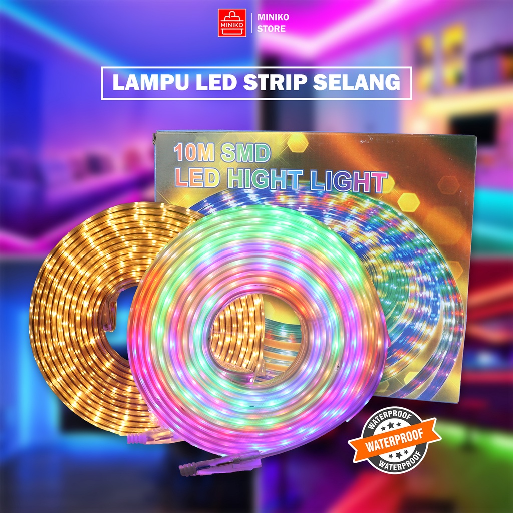 Lampu SMD LED Kode 6353-7 STRIP SELANG 6M METER / Mode Warna Lampu Ganti2 / Lampu Hias LED Indoor atau Outdoor