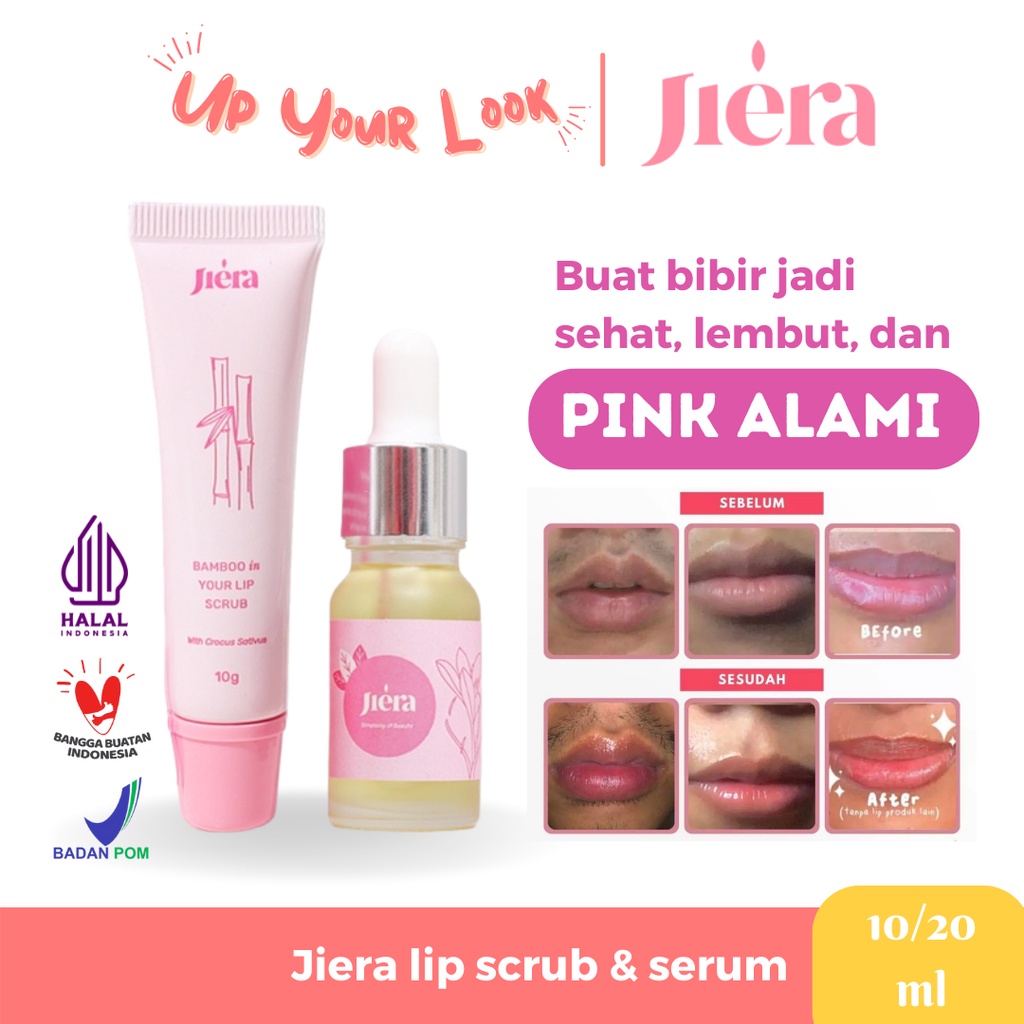 ✨Up Your Look✨ JIERA Lip Serum BPOM serum bibir pencerah bibir lip scrub bamboo