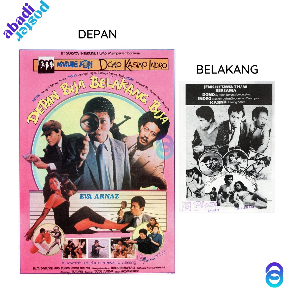 Jual Poster Film Lawas Depan Bisa Belakang Bisa - Poster Warkop Dki ...