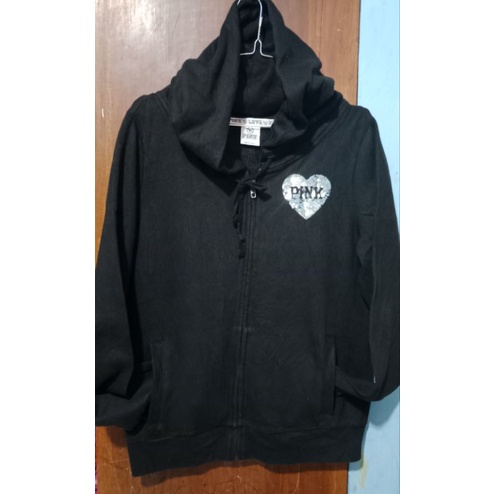 pink victoria secret hoodie second ori