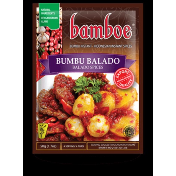 Bumbu Bamboe Balado 50Gr