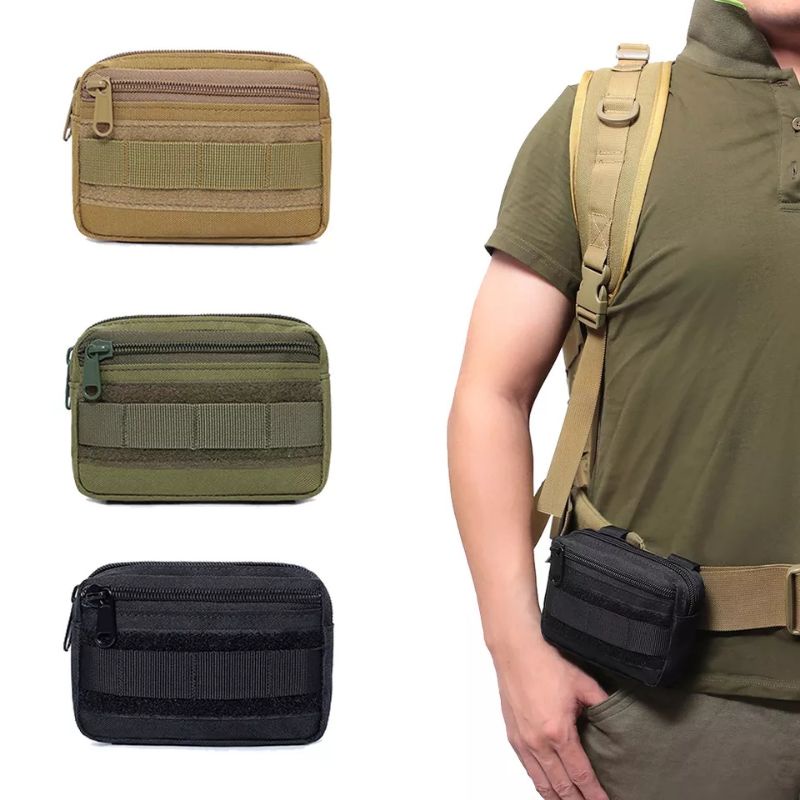 pouch serbaguna tas pinggang outdoor.tas kecil tactical