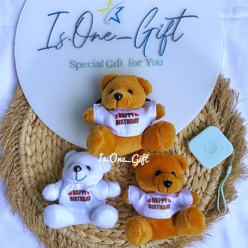 Boneka Bear Mini Happy Birthday