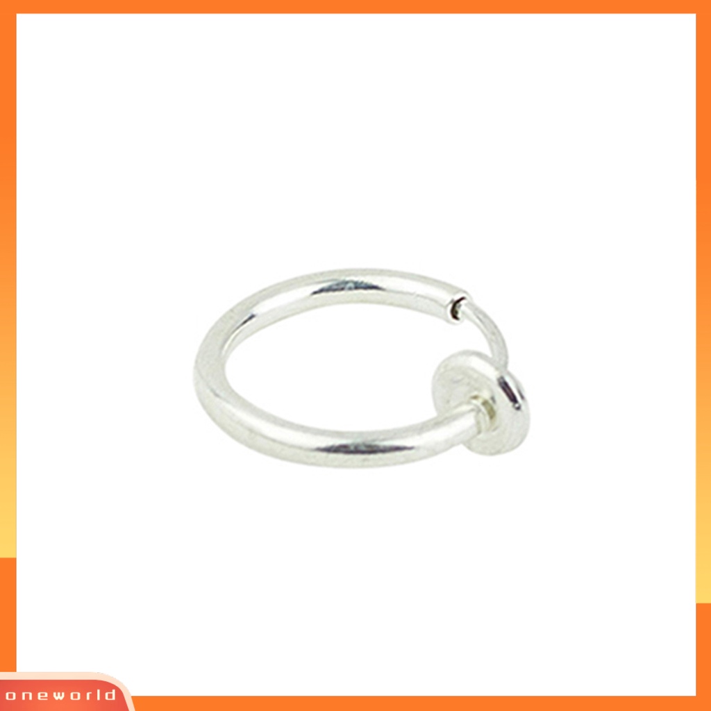 1pc Anting Simple Tanpa Deformansi Unisex Hidung Telinga Bibir Tindik Hoop Ring Untuk Club Pesta