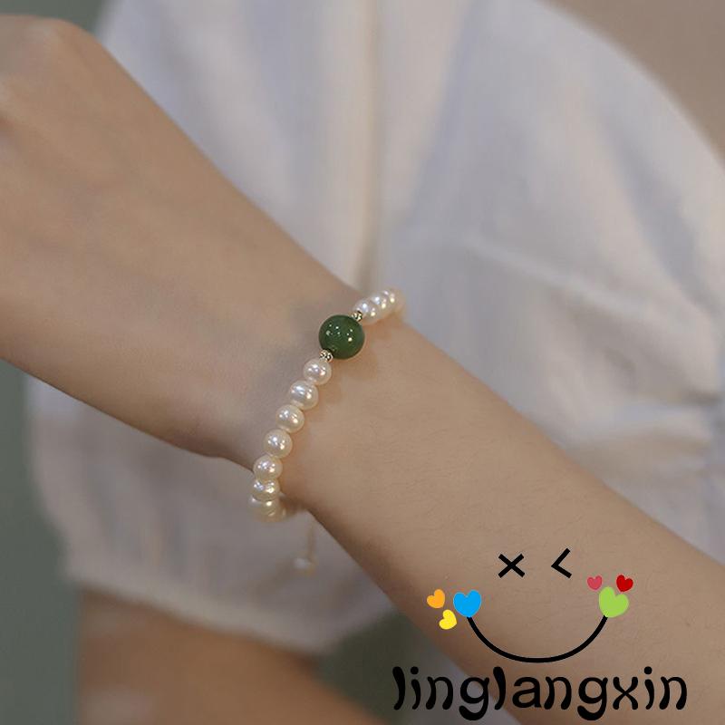 Llx-gelang Tangan Wanita Beruntung Vintage Mutiara Ladies Perhiasan Hadiah