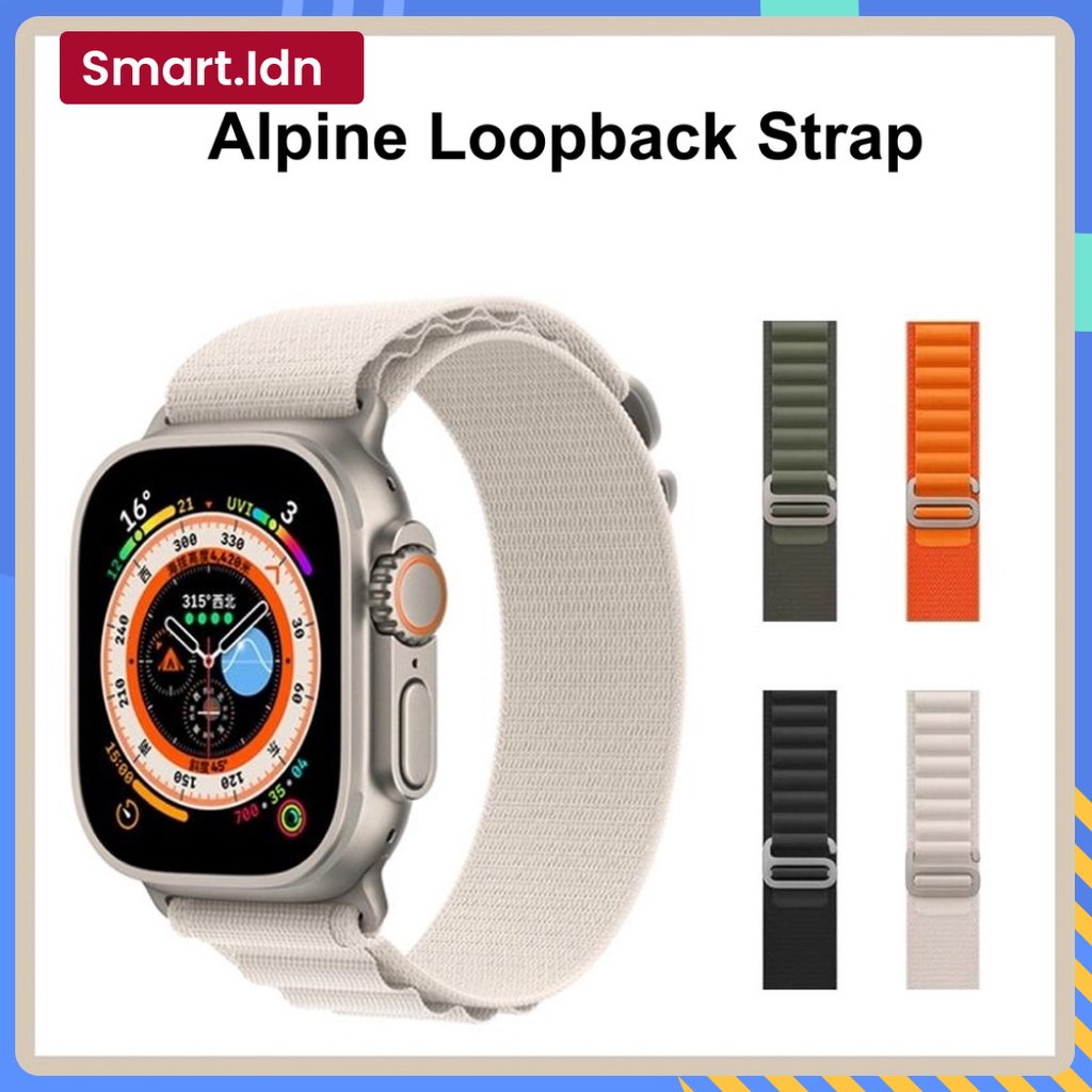 Alpine Loop Nylon Strap for Apple Watch Series 7 6 5 3 4 2 SE