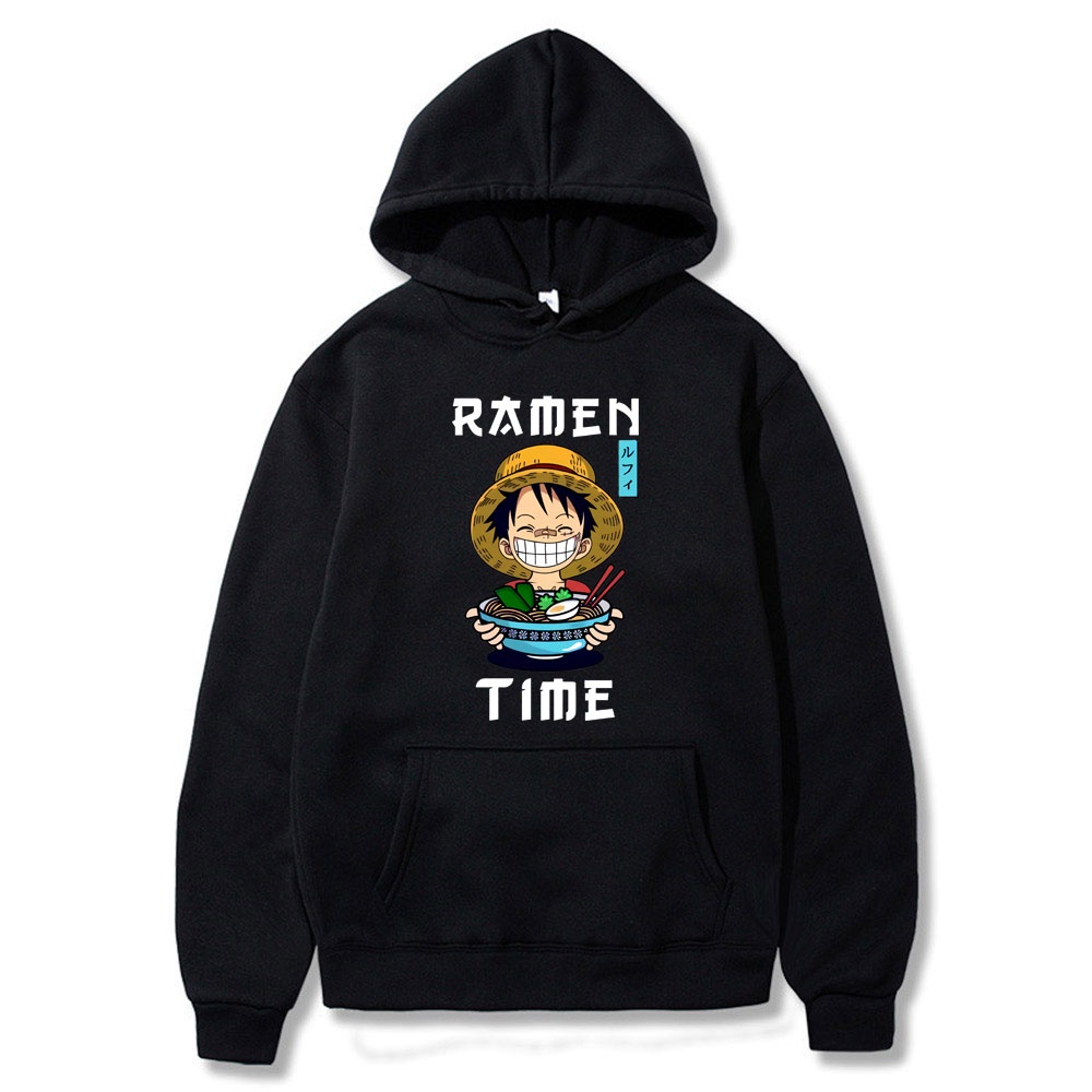 Ramen Time The Luffy  anime Jumper Hoodie II  Sweater Hoodie Trendy II Sweter Oblong Topi Sz M - XL ( Pria &amp; Wanita / Anak &amp; Dewasa )