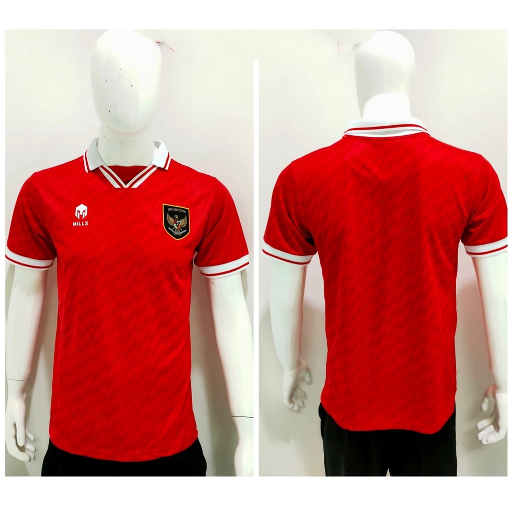 KAOS JERSEY TIMNAS INDONESIA HOME BERKERAH