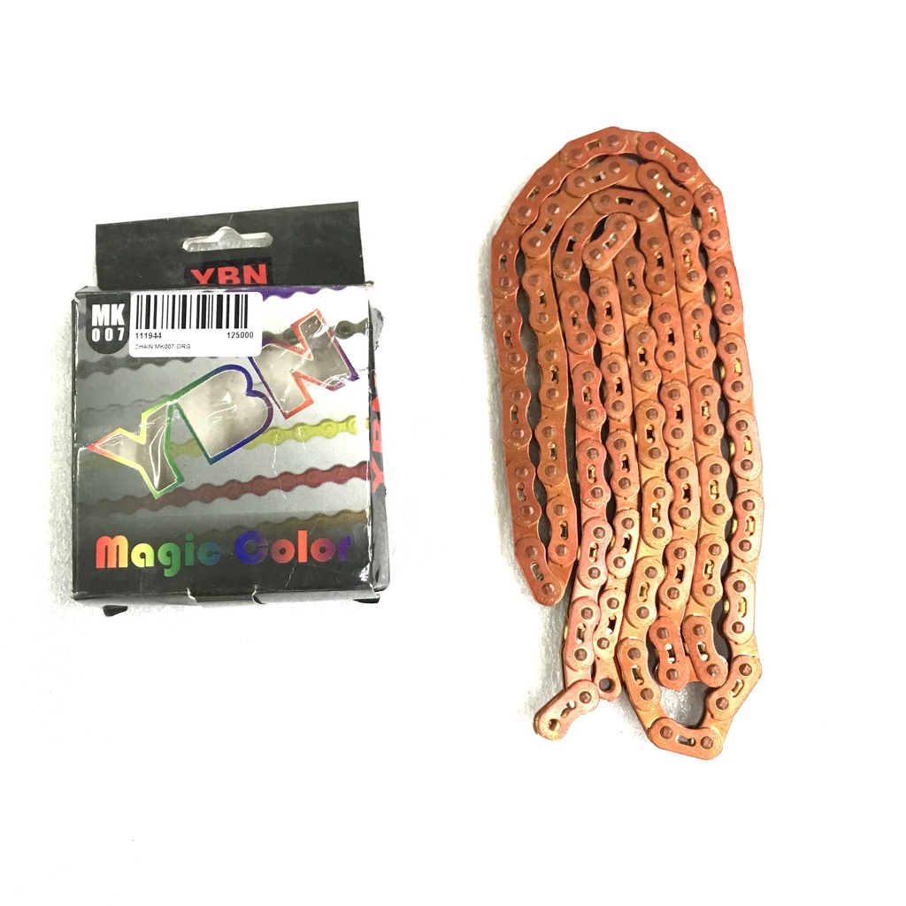 Rantai Chain Sepeda Single speed YBN MK007 Orange