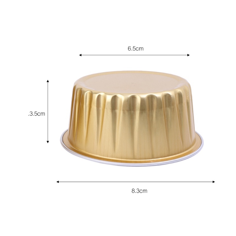 Little Baking Cups 10PCS Cupcake Liner Pembungkus Kue Cupcake Pesta Pernikahan Caissettes Cupcake Wrapper Kertas Sekali Pakai Foil Muffin Liners Gold Cupcake Baking Cups Cake Bakeware Cetakan