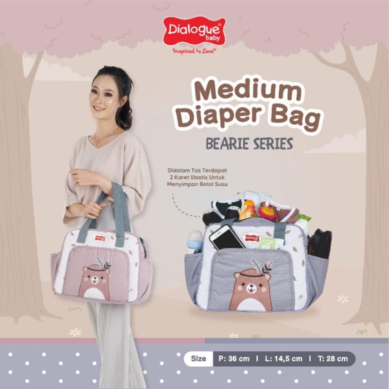 Dialogue Baby Tas Medium,kecil,besar Bearie Series - DGT7314,DGT7313,DGT7315,DGT7316