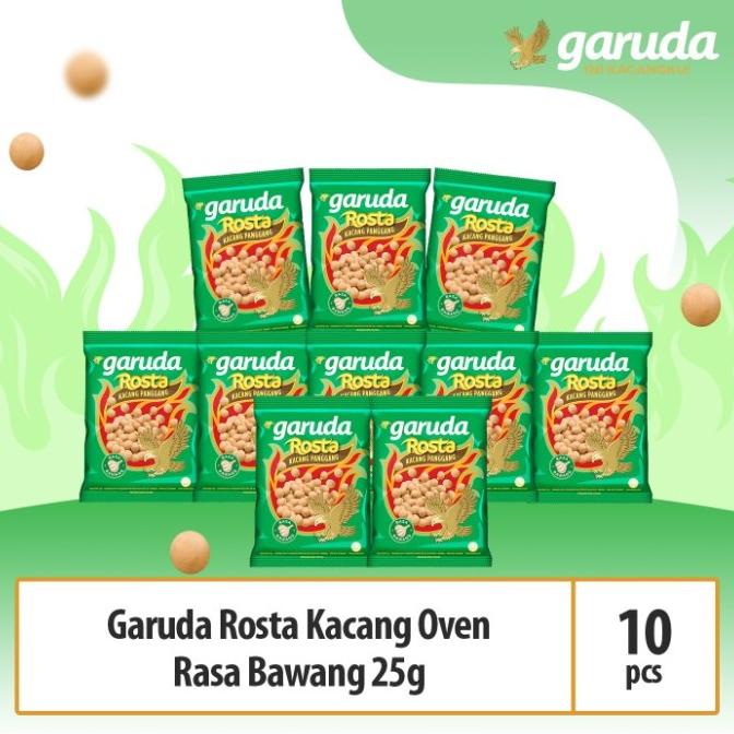 

Garuda Rosta Kacang Oven Rasa Bawang x 10 Pcs - Cemilan / Snack