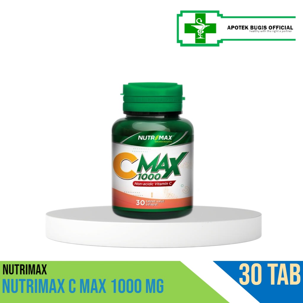 Nutrimax C Max 1000 mg - 30 Tablet - Suplemen Vitamin C Antioksidan untuk Daya Tahan Tubuh - JOVEE