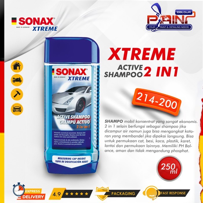 SONAX Xtreme Active Shampoo 2in1 214-200 500ml Shampo Mobil