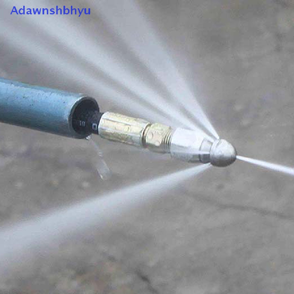 Adhyu 3per8 &quot;1Per4&quot; Pressure Washer Drain Hose Nozzle Pembuangan Air Selokan Clean Jetter Nozzle Rumah Taman ID